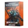Games Workshop Kill Team Datacards : Nemesis Claw (Anglais)