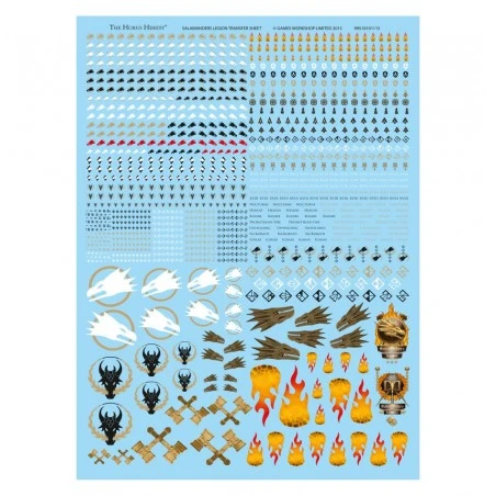 Games Workshop Planche De Décalcomanies De La Légion Des Salamanders 1 Games Workshop Planche De Décalcomanies De La Légion Des Salamanders
